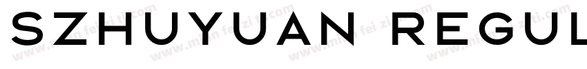 Szhuyuan Regular字体转换